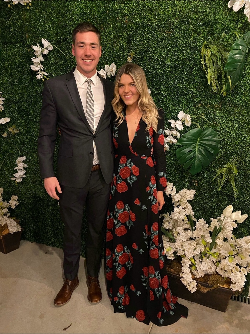 Reformation Milan Maxi Dress with Red Rose Print - Picture 3 of 5